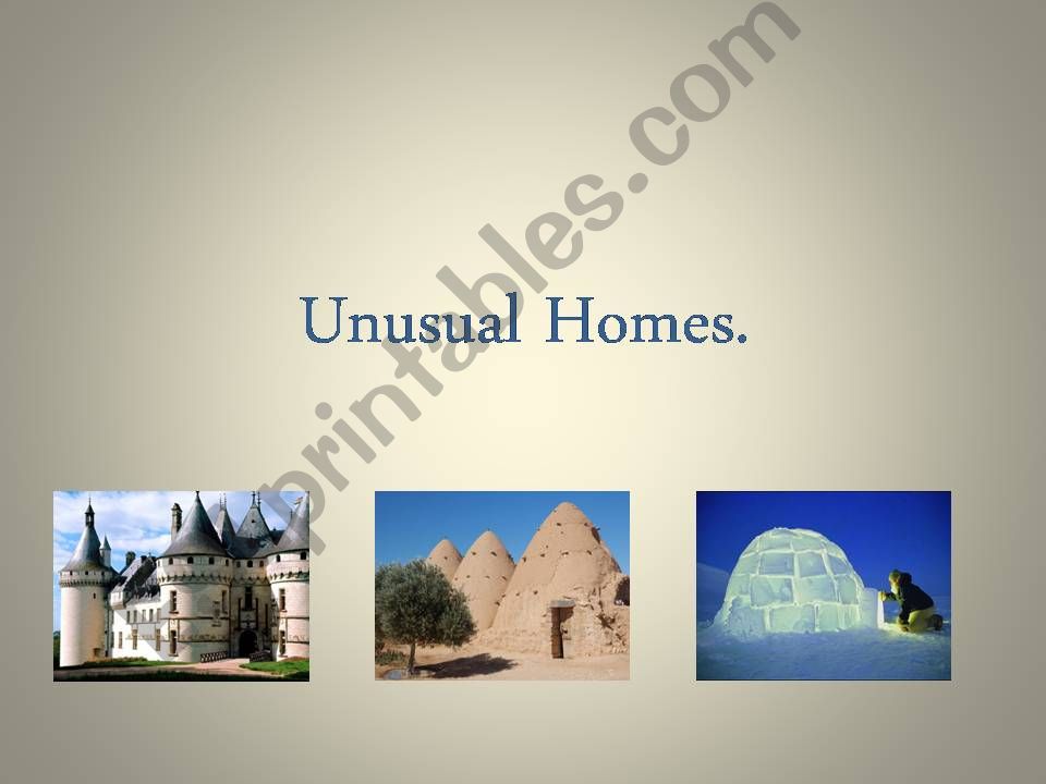 Unusual homes powerpoint