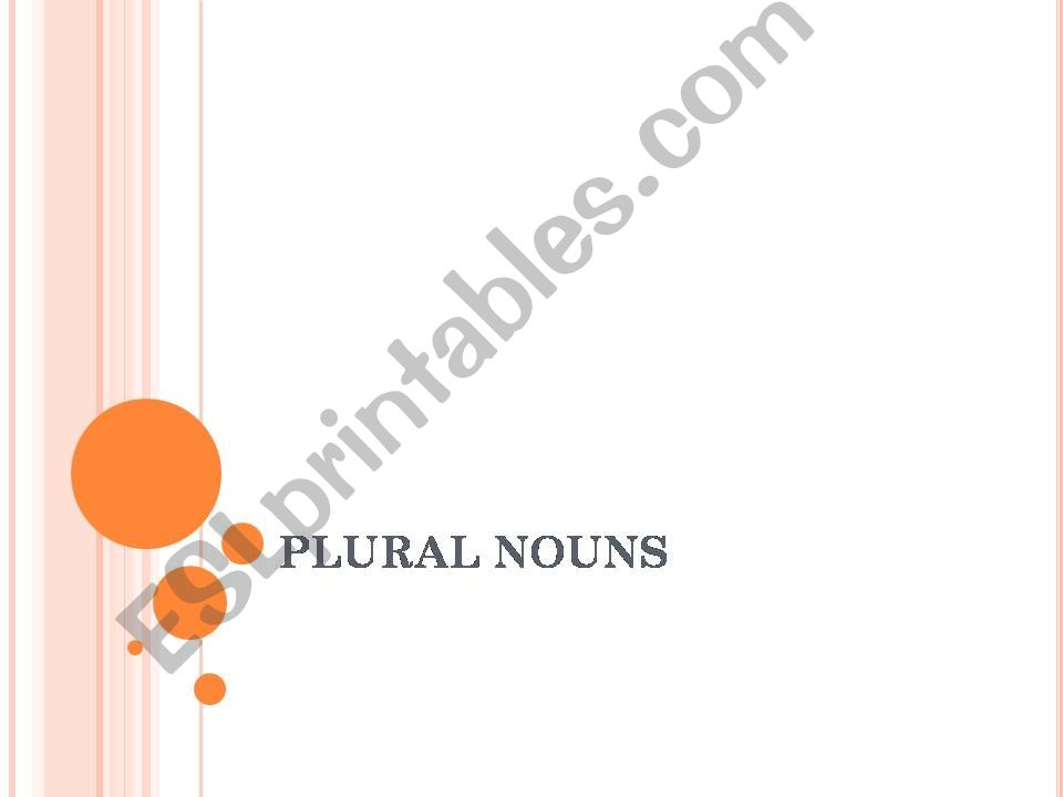 Plural nouns powerpoint