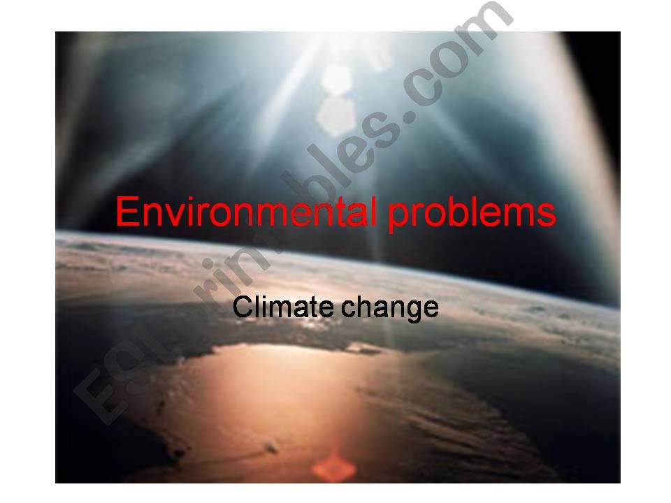 Climate change powerpoint