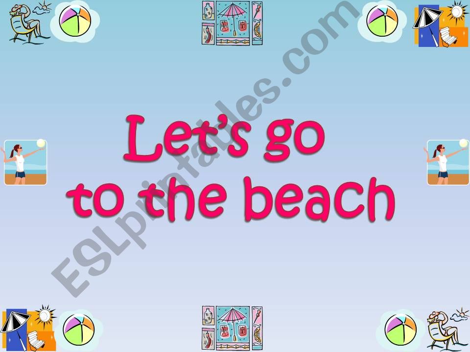 Beach vocabulary powerpoint