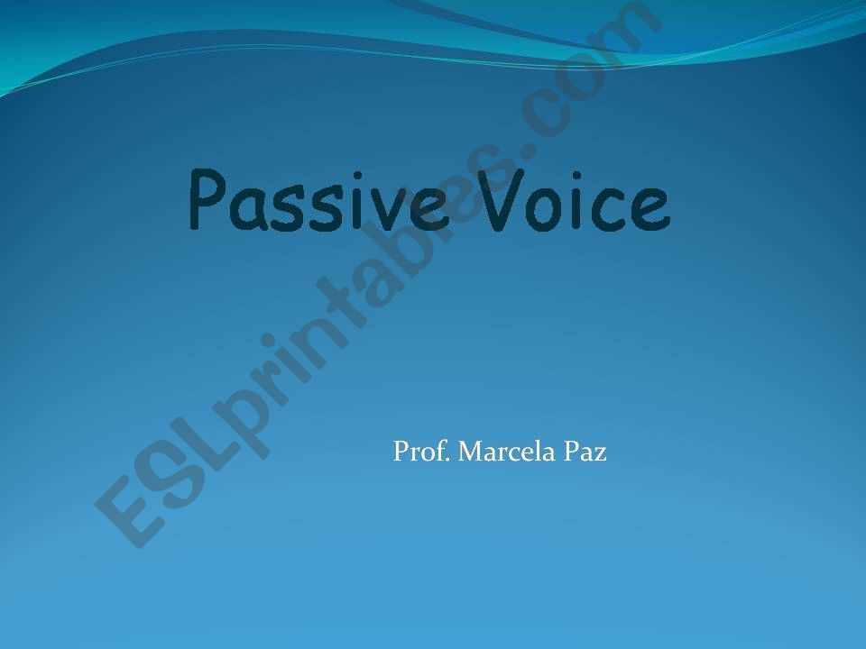 Passive Voice powerpoint