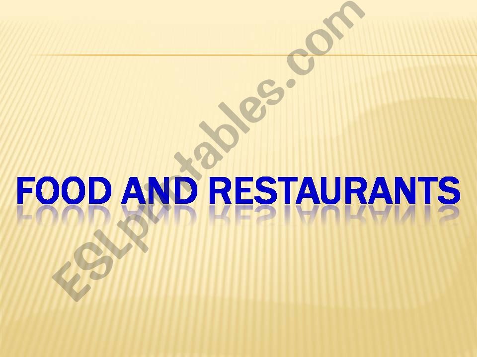 Food and Restaurant 2 powerpoint