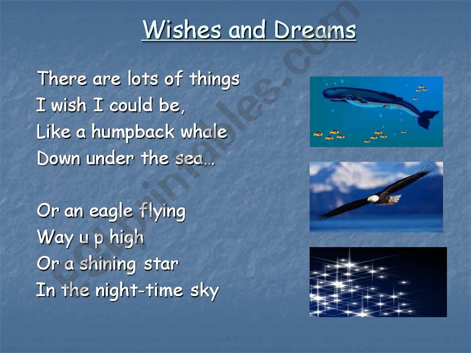 A Poem- Wishes and Dreams powerpoint
