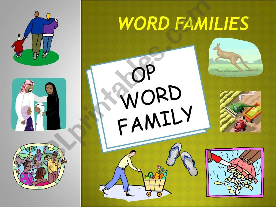 OP WORD FAMILY POWERPOINT powerpoint
