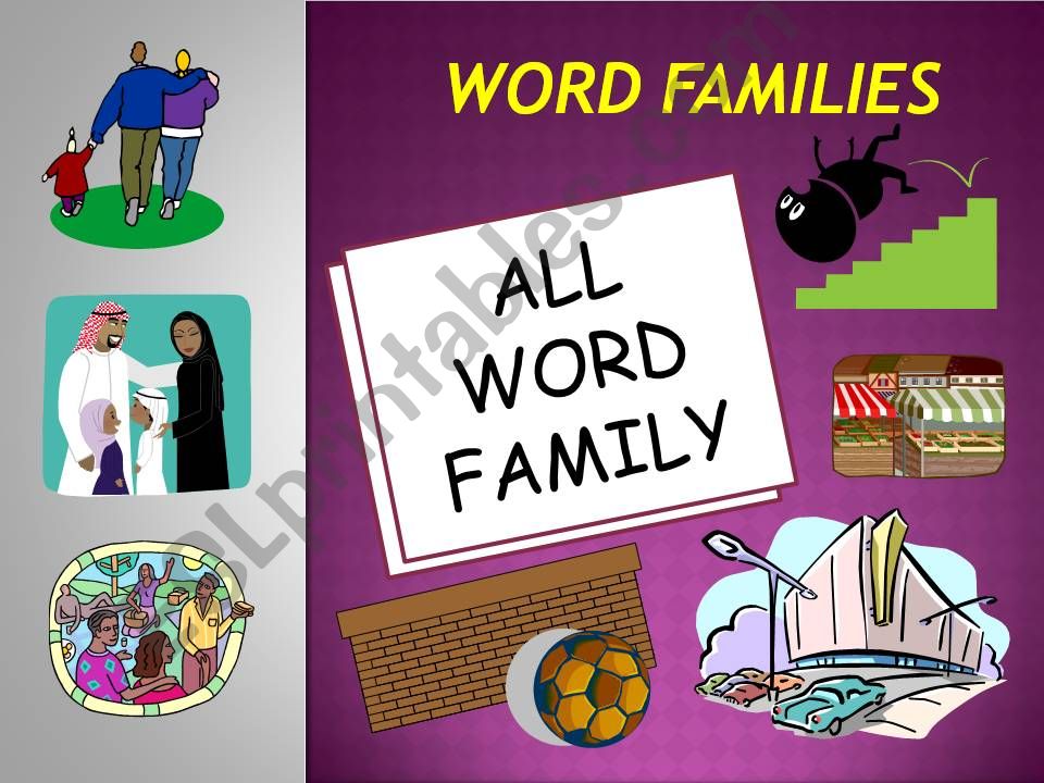 ALL WORD FAMILY POWERPOINT powerpoint