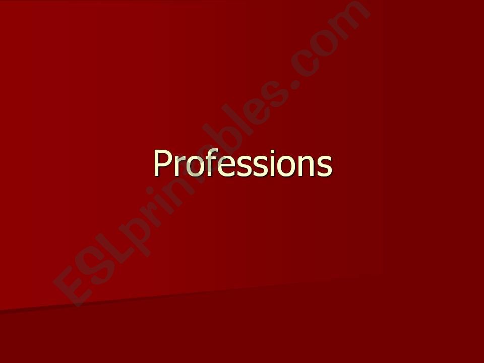 Profession powerpoint