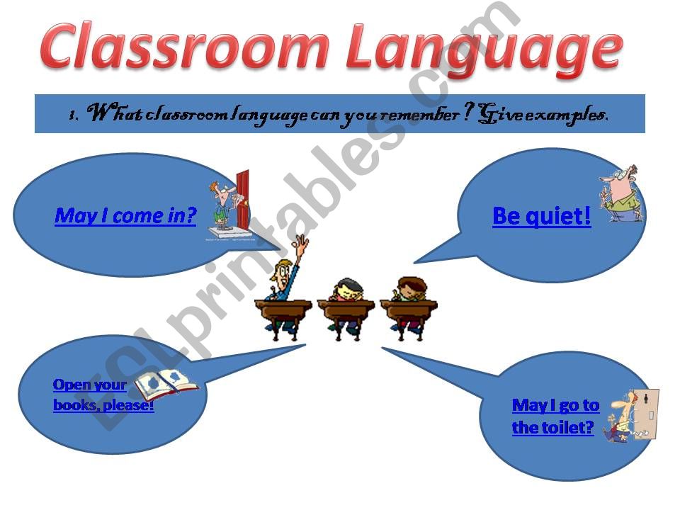Classroom Language 1 powerpoint