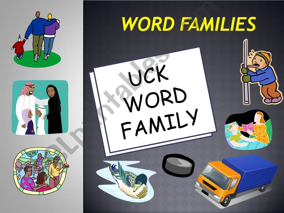 UCK WORD FAMILY POWERPOINT powerpoint