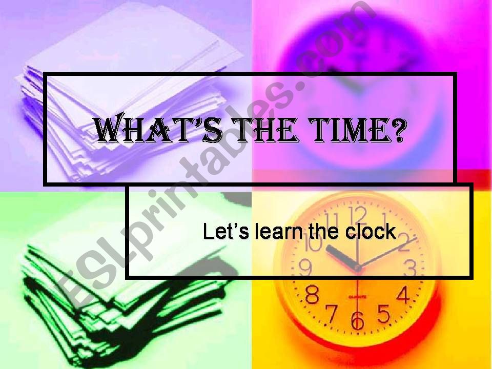 whats the time powerpoint