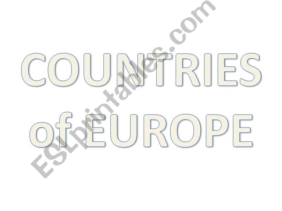 Flags and Countries of Europe powerpoint