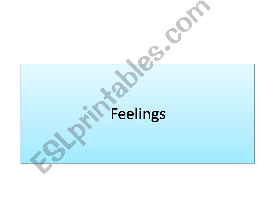 feelings powerpoint