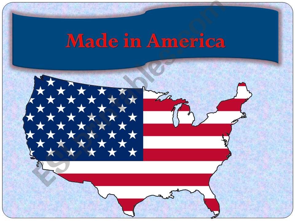 ESL English PowerPoints Made in America