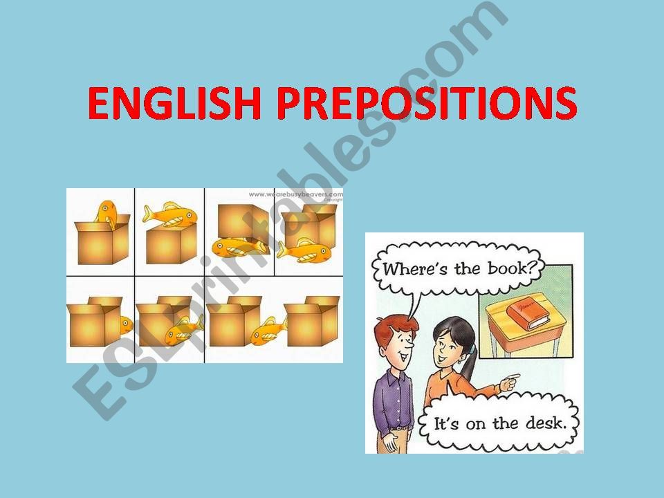 English Prepositions powerpoint