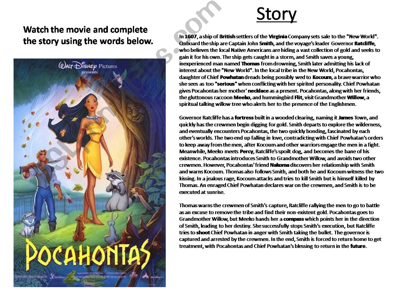 Pocahontas powerpoint