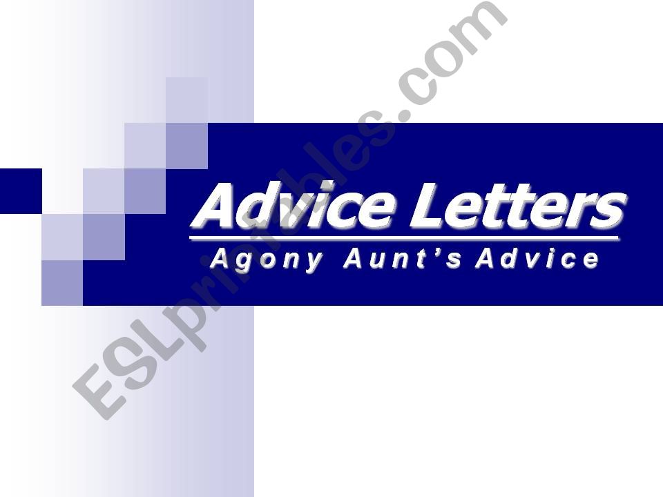Advice Letters powerpoint