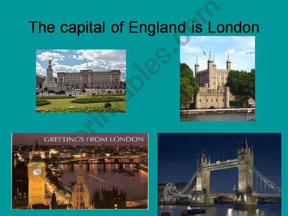 The capital of England is London