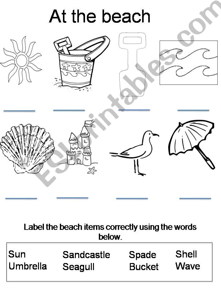 At the Beach powerpoint