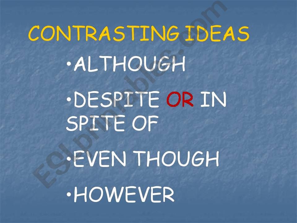 Linkers of Contrast powerpoint