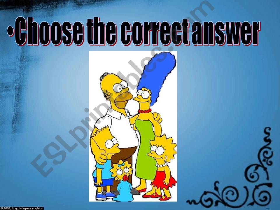 Simpsons abilities quiz powerpoint
