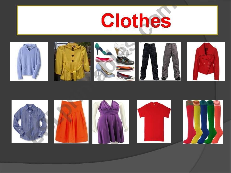 Clothes powerpoint