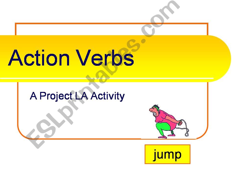 verbs powerpoint