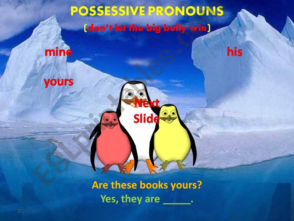 possesive pronouns powerpoint