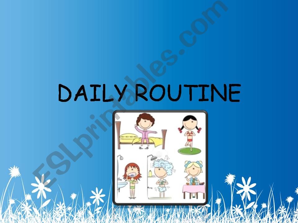 DAILY ROUTINE powerpoint