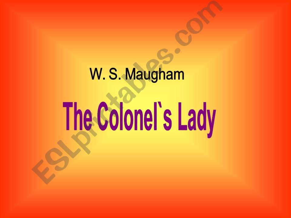 W.S. Maugham 