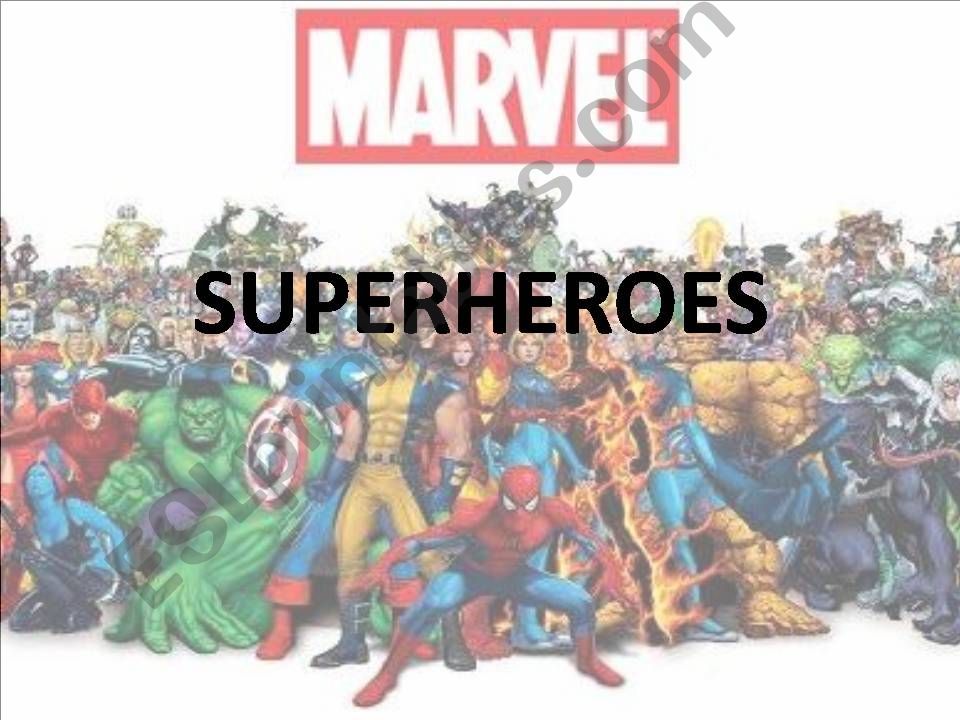 Superheroes powerpoint