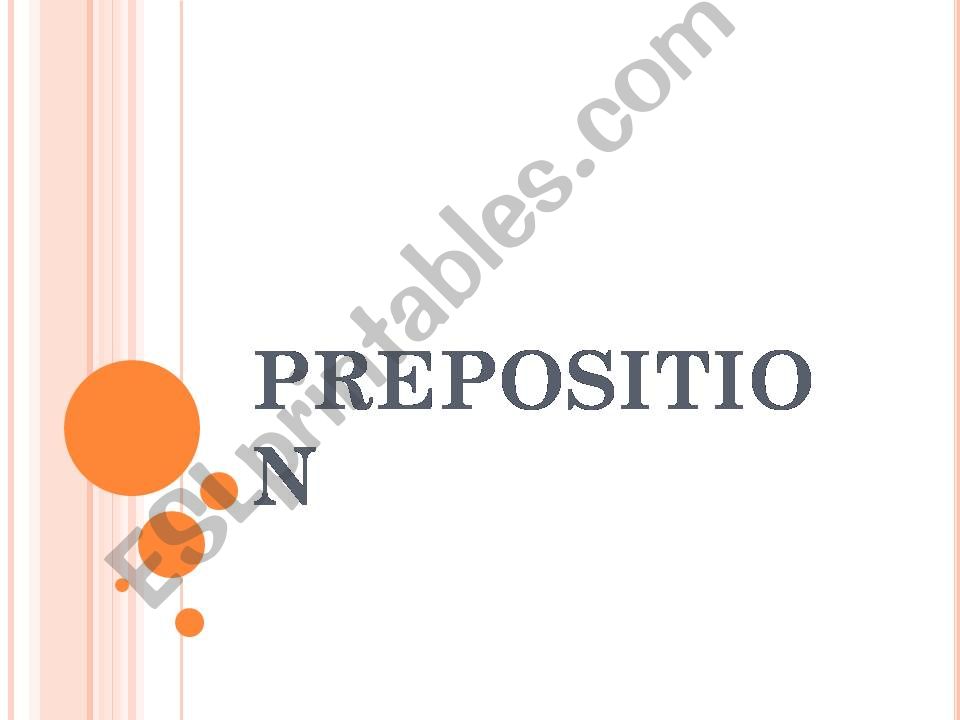 Preposition PPT powerpoint