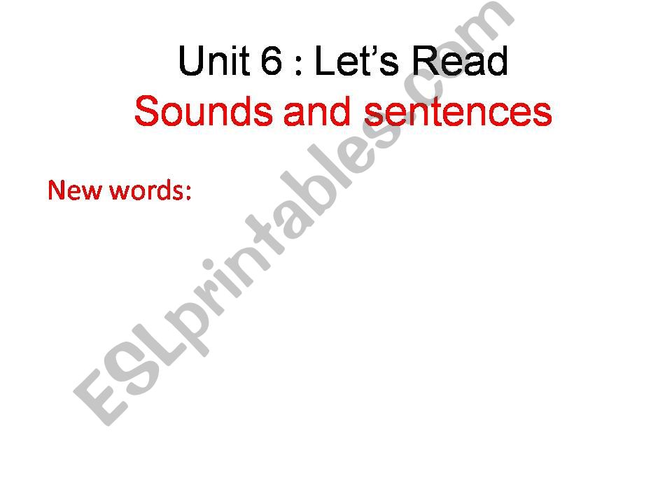 sound and sentence powerpoint