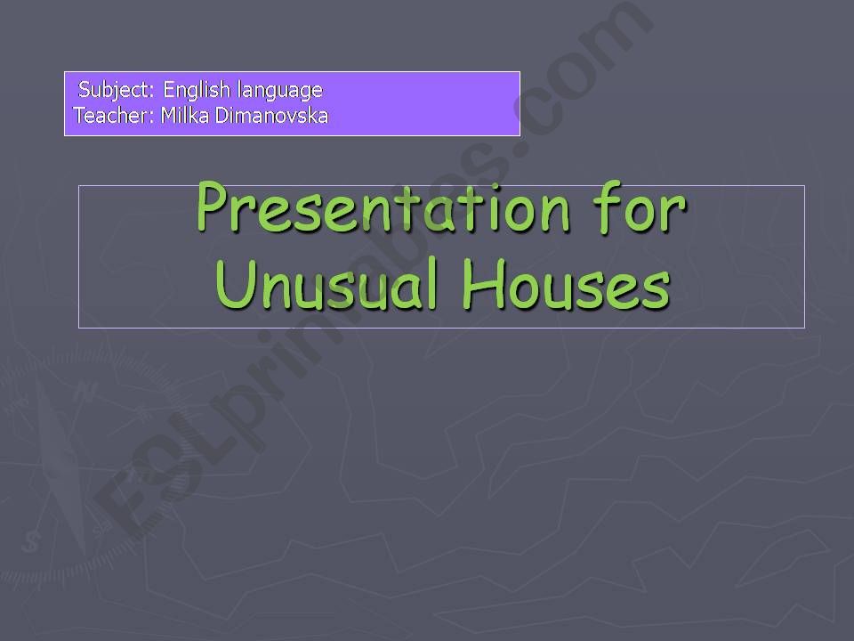 Houses powerpoint