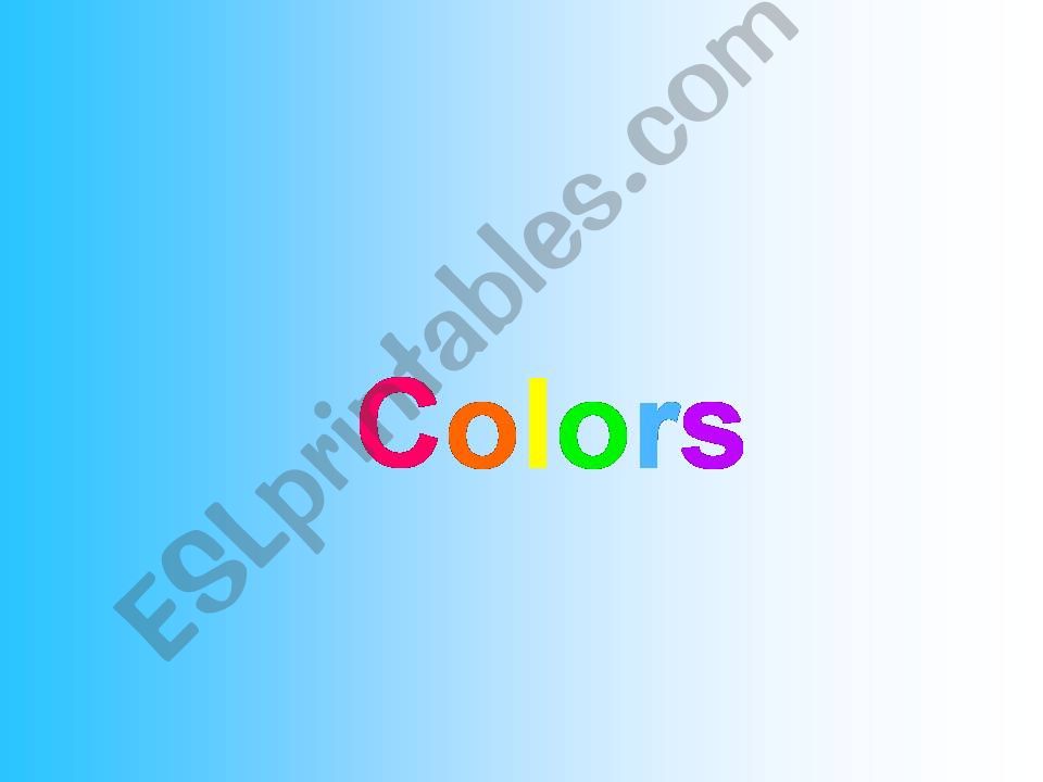 Colours powerpoint