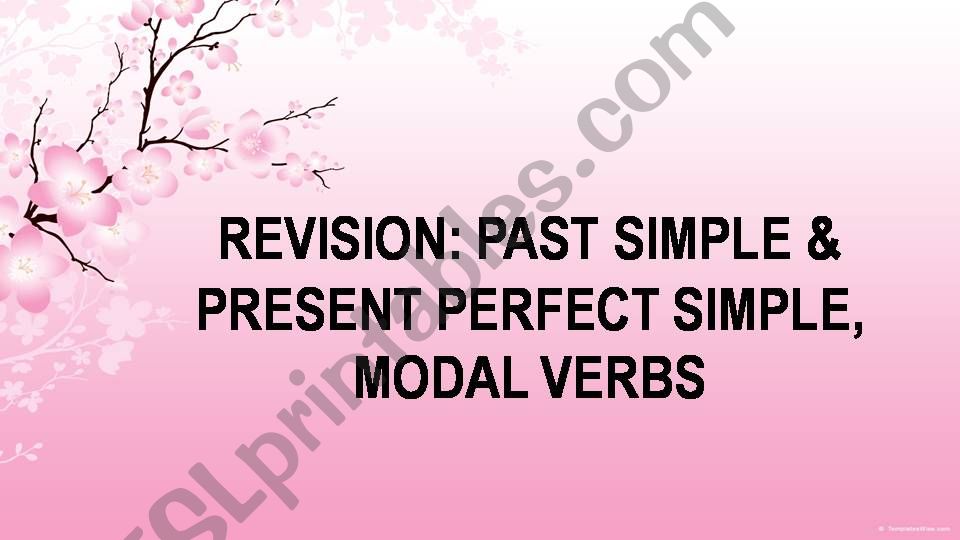 Past Simple & Present Perfect Simple + modal verbs