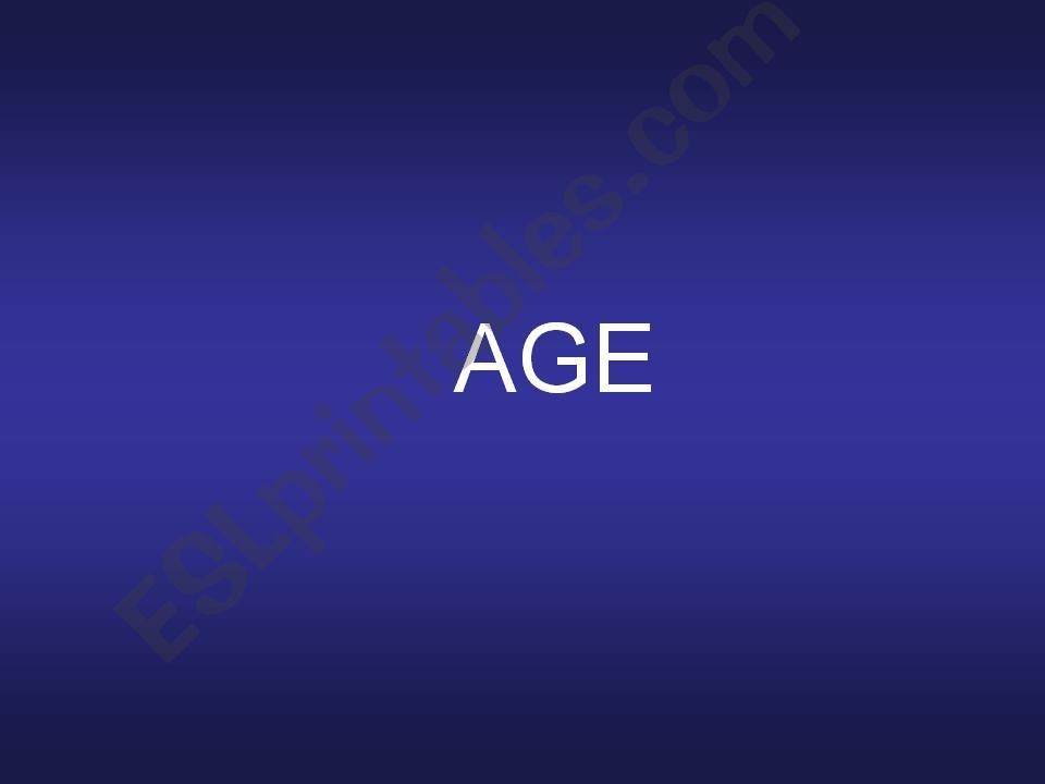 Age powerpoint