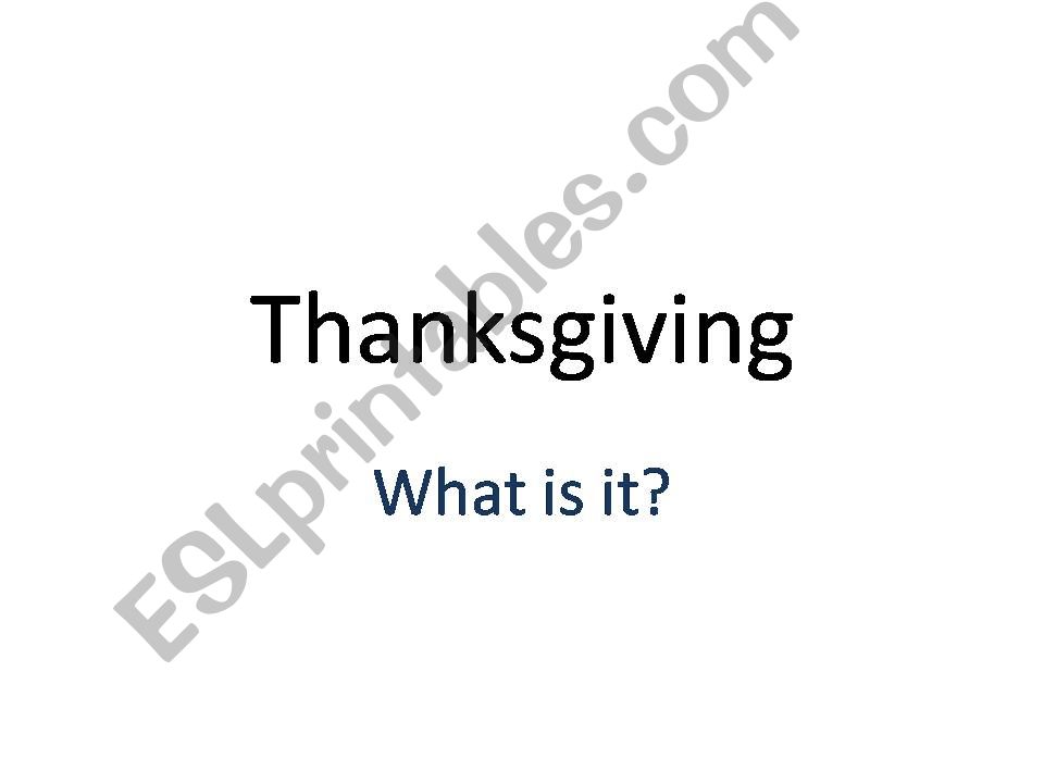 Thanksgiving powerpoint