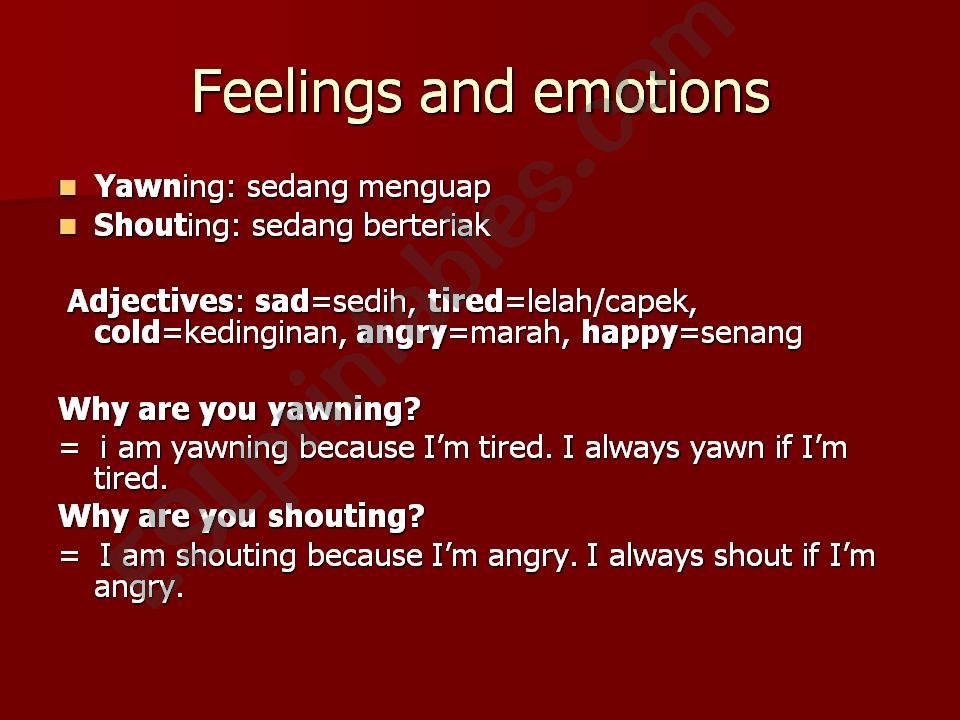 feeling and emotion powerpoint