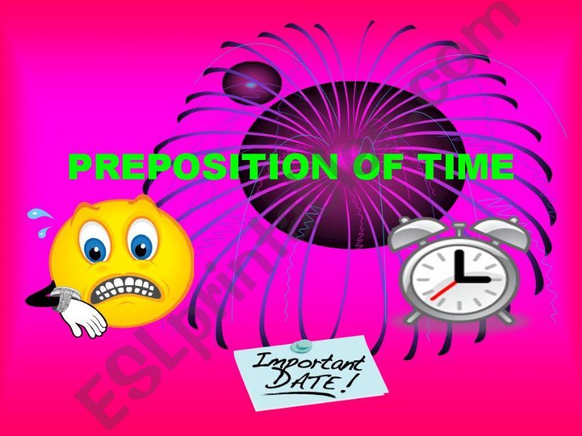 Preposition of time powerpoint