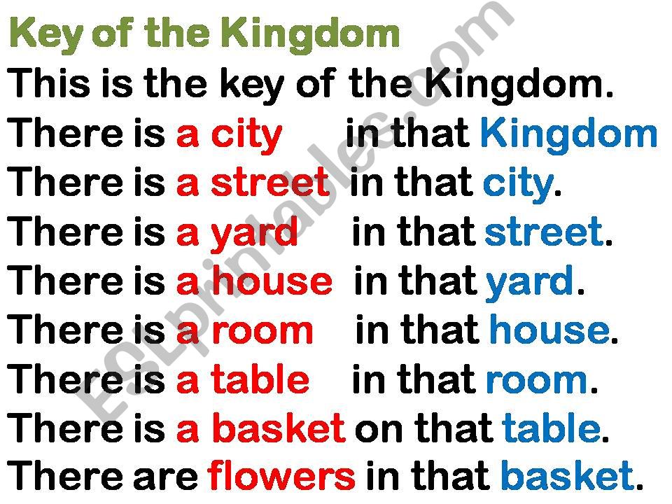 The Key of the Kingdom powerpoint