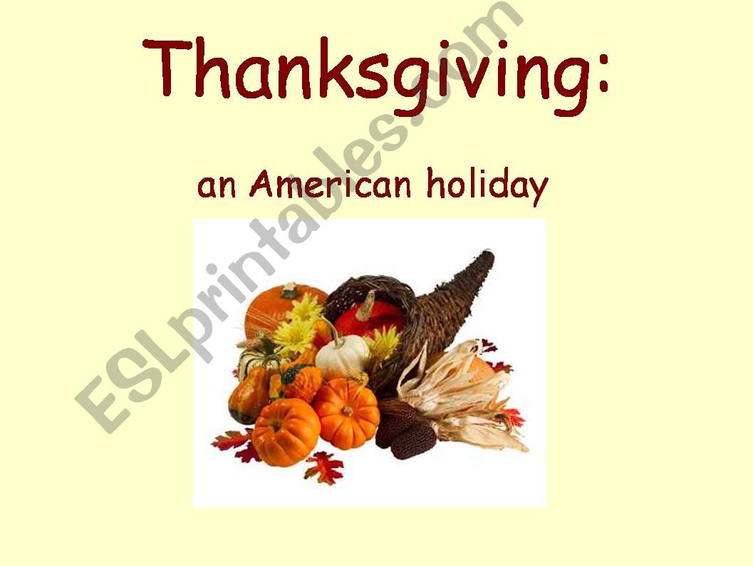 Thanksgiving powerpoint