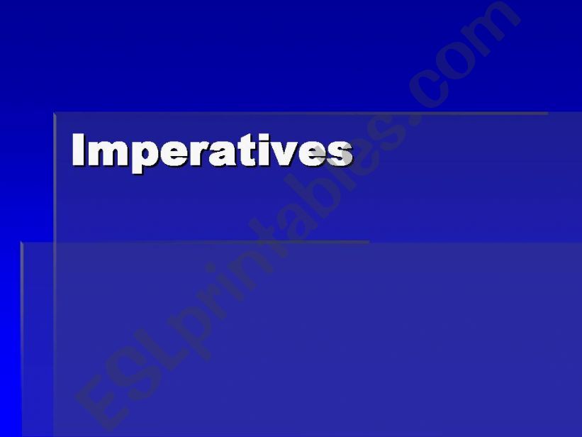 imperatives powerpoint