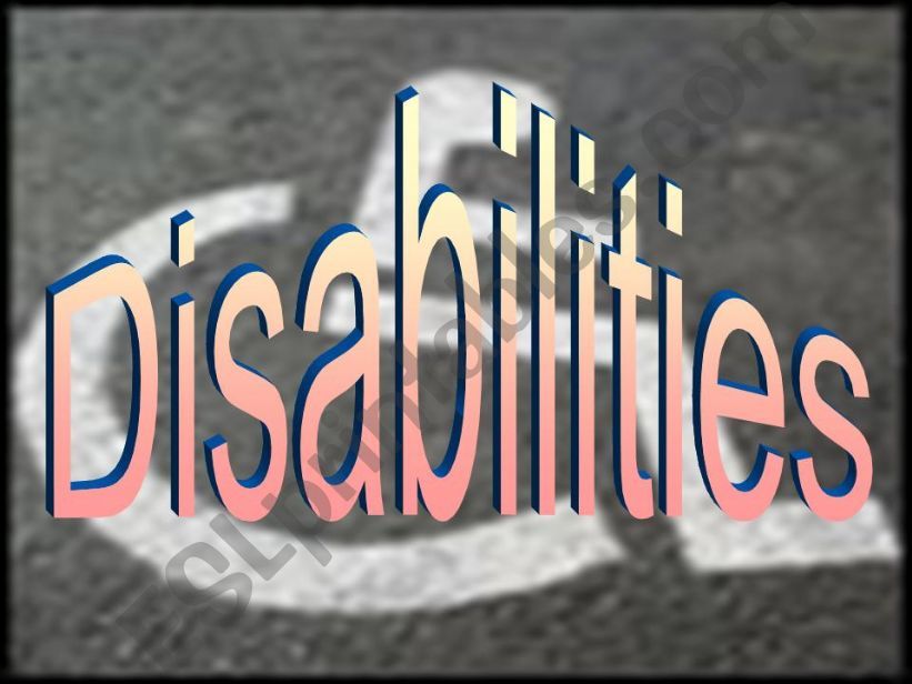 Disabilities powerpoint