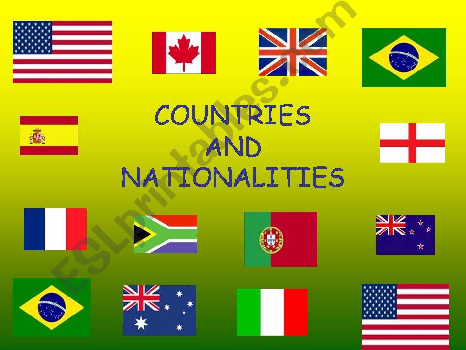 countries and natiionalities powerpoint