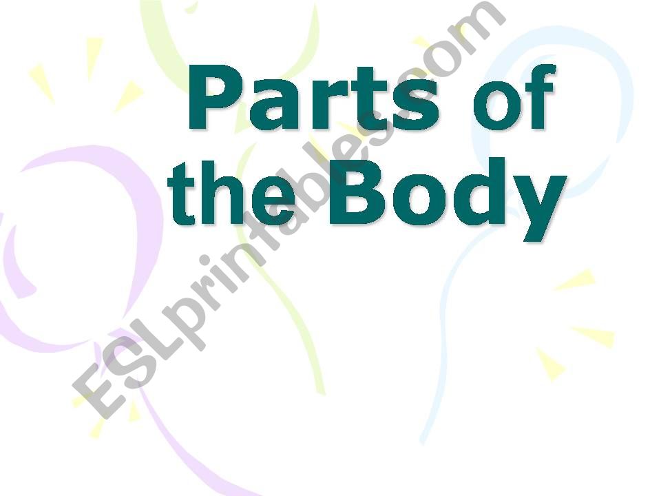 Parts of the Body powerpoint