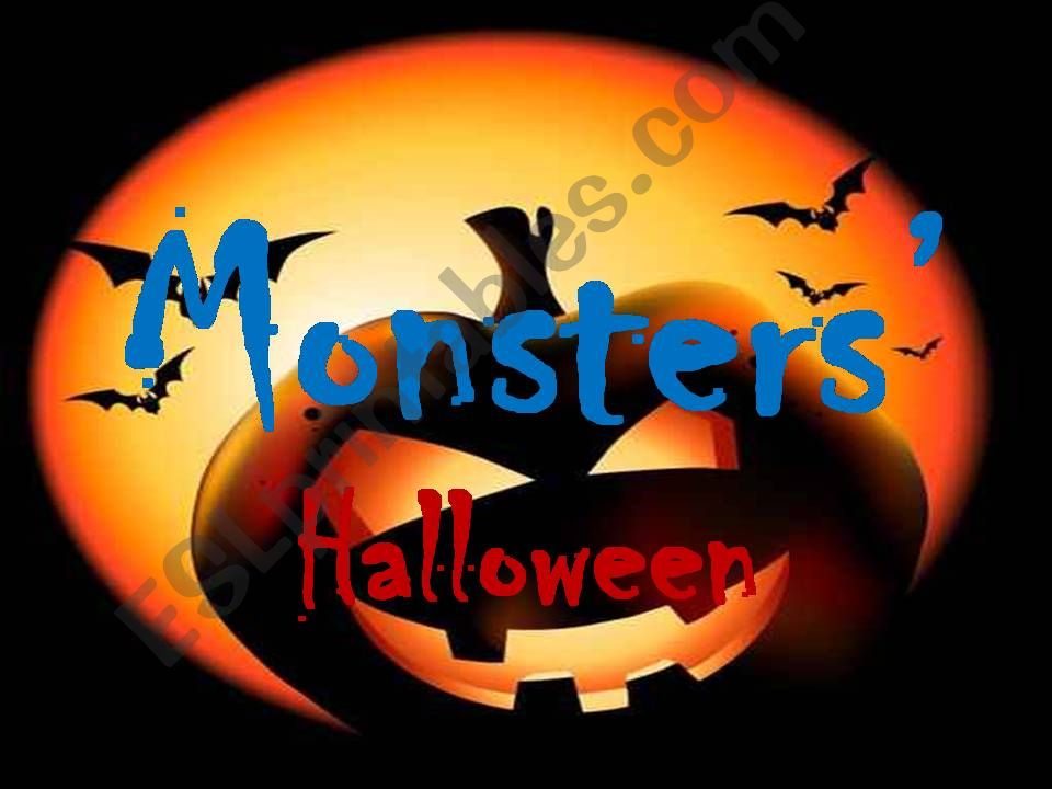 Monsters Halloween powerpoint