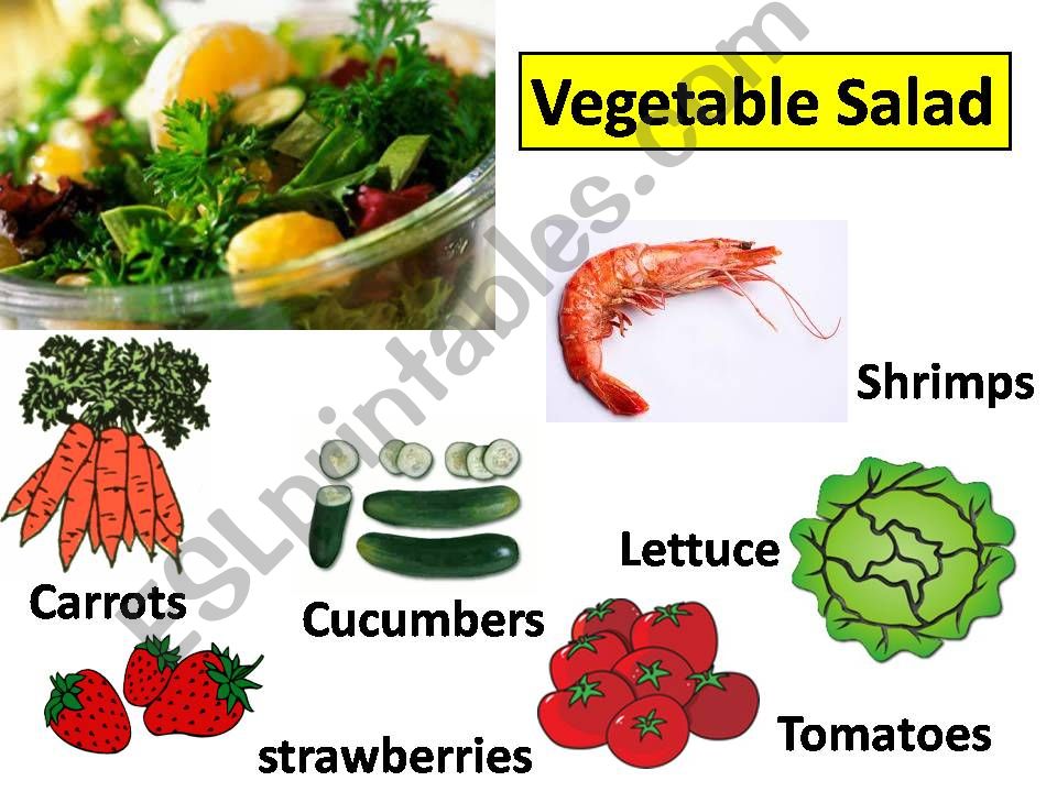 types of salads  powerpoint