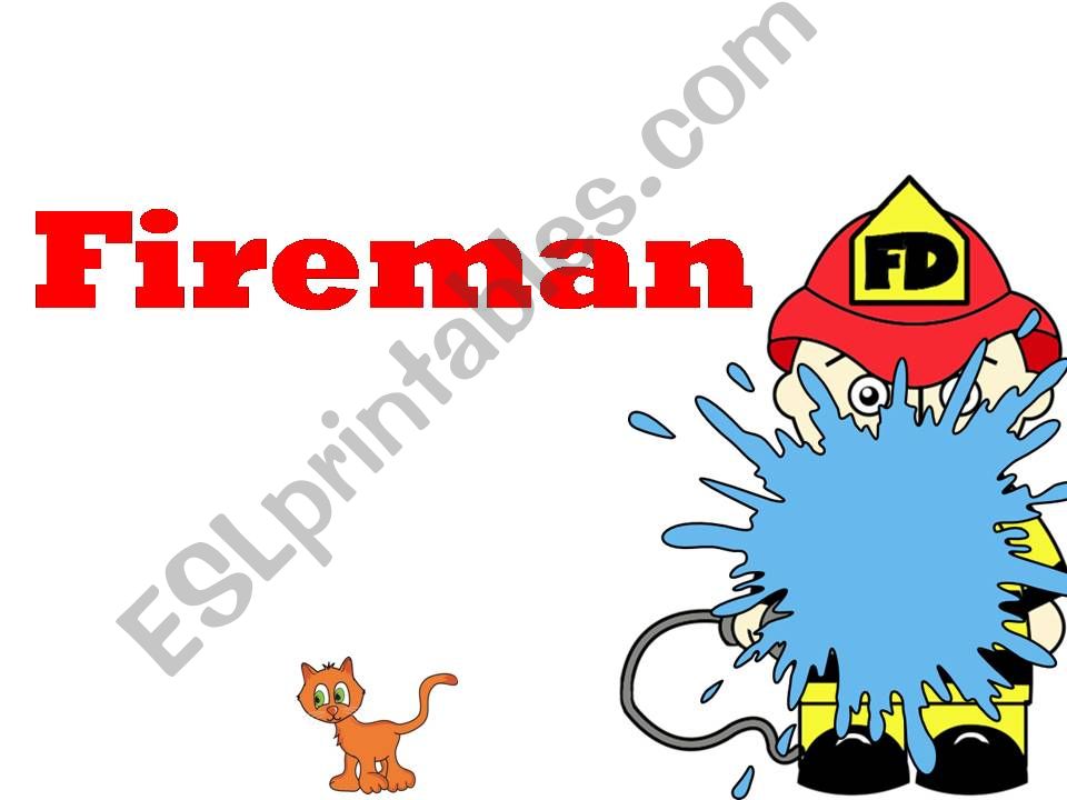 Fireman: Colours and Numbers powerpoint