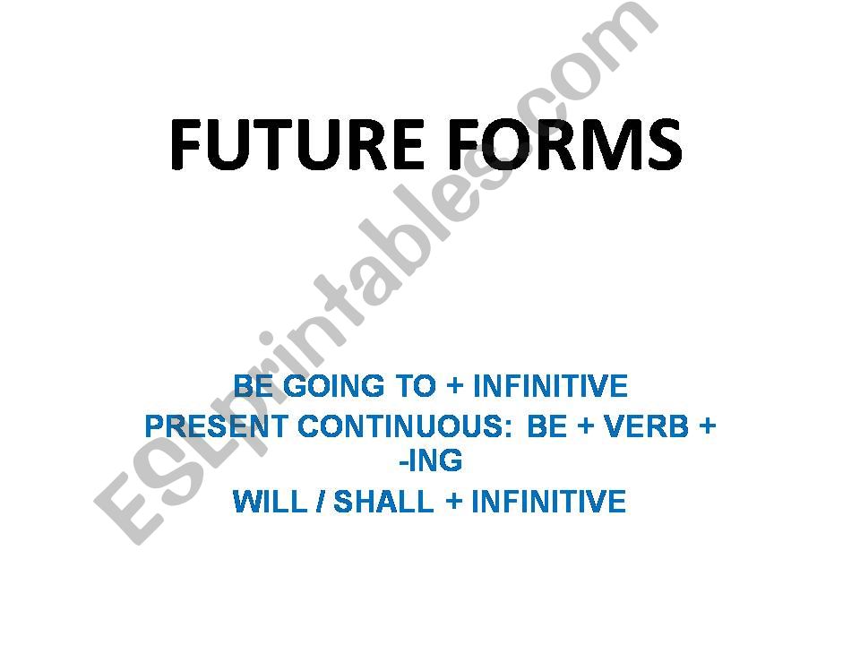 Future Forms  powerpoint