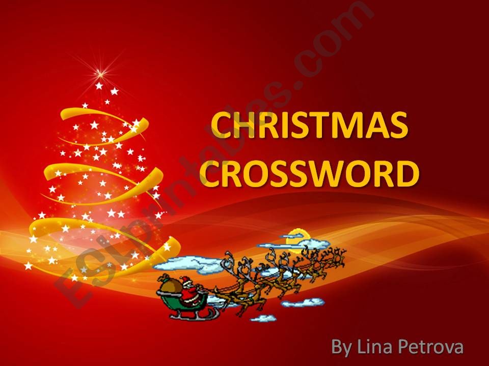 Christmas Crossword powerpoint