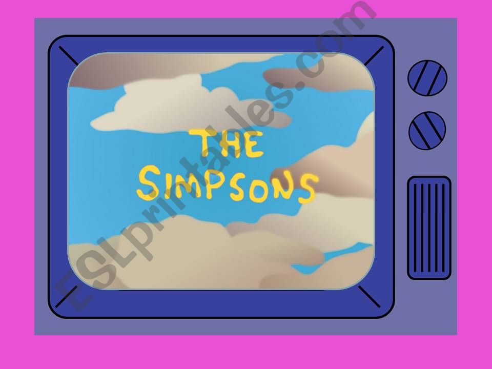 Present Continuous with the simpsons